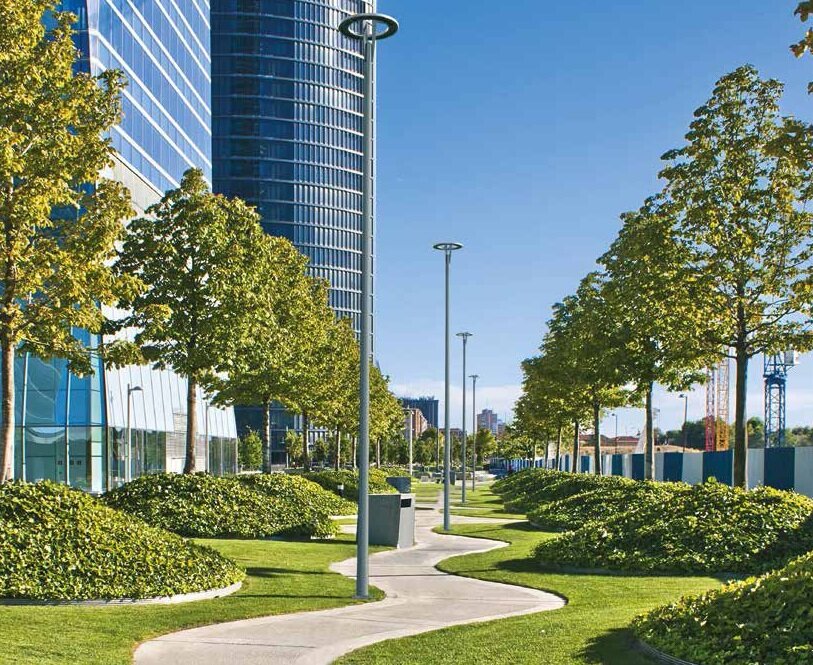 ROSA Kroon 72W ON-TOP LED straatverlichting en parkeerplaats verlichting lichtmast