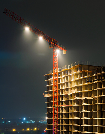 LED verlichting havenkraantorenkraan hijskraan