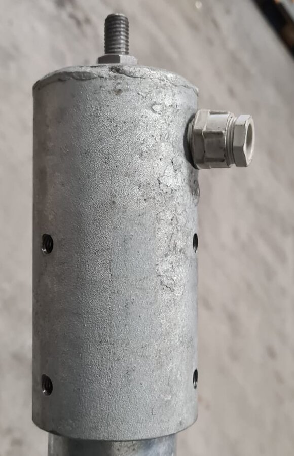 Opzetstuk - 60mm - t.b.v. montage LED armatuur op lichtmast of lantaarnpaal