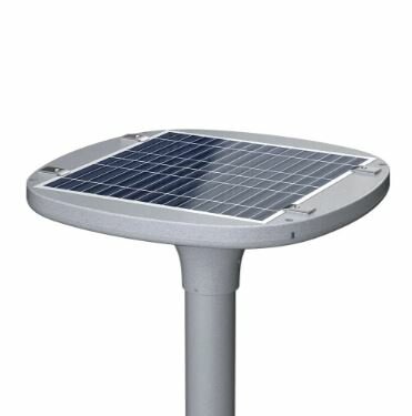 LED solar ronde led lantaarnpaal-lamp met accu en zonnepaneel voor plein en park