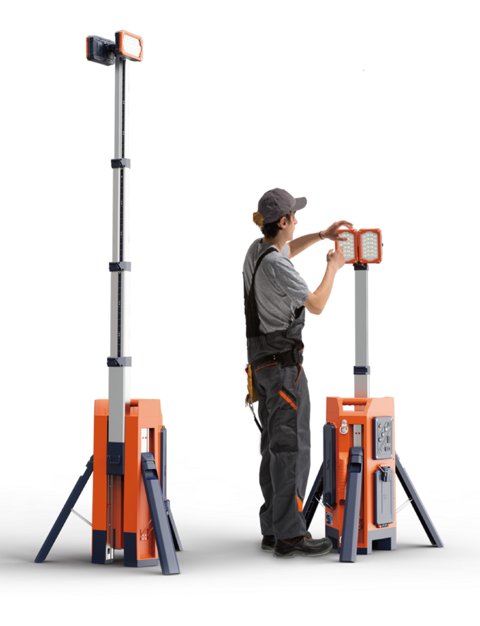 VOC-MOBLI-200 mobiele LED lichtmast