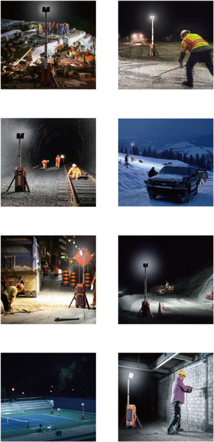 VOC-MOBLI-200 mobiele LED lichtmast