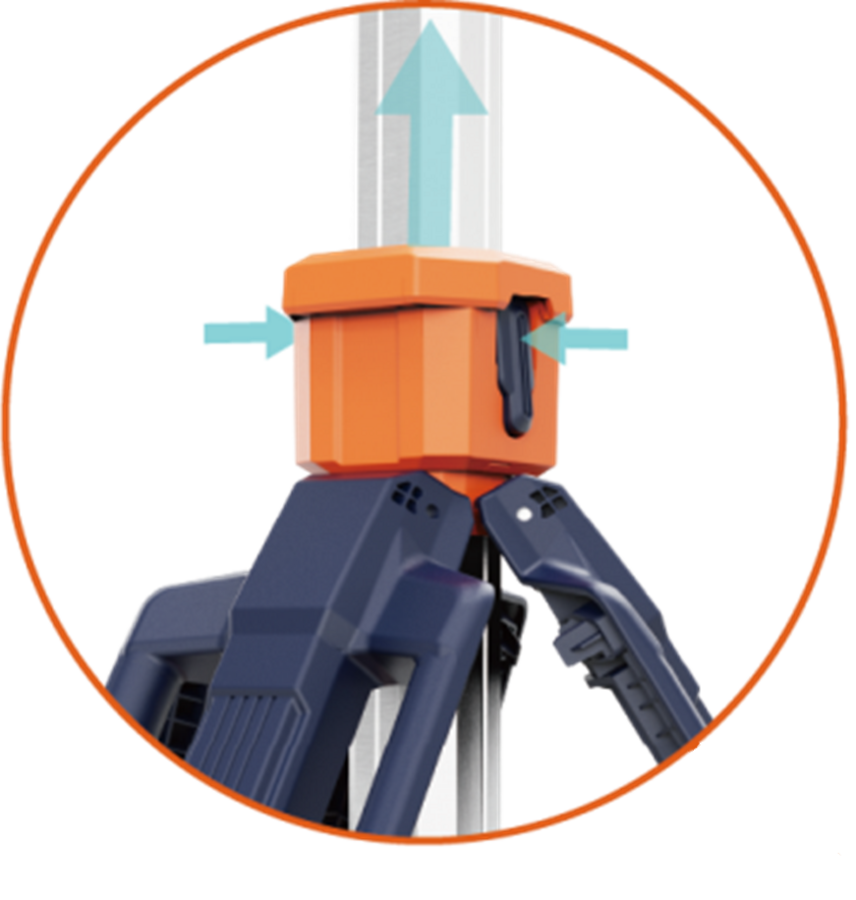 VOC-MOBLI-100 mobiele LED lichtmast Singlehead/Dualhead