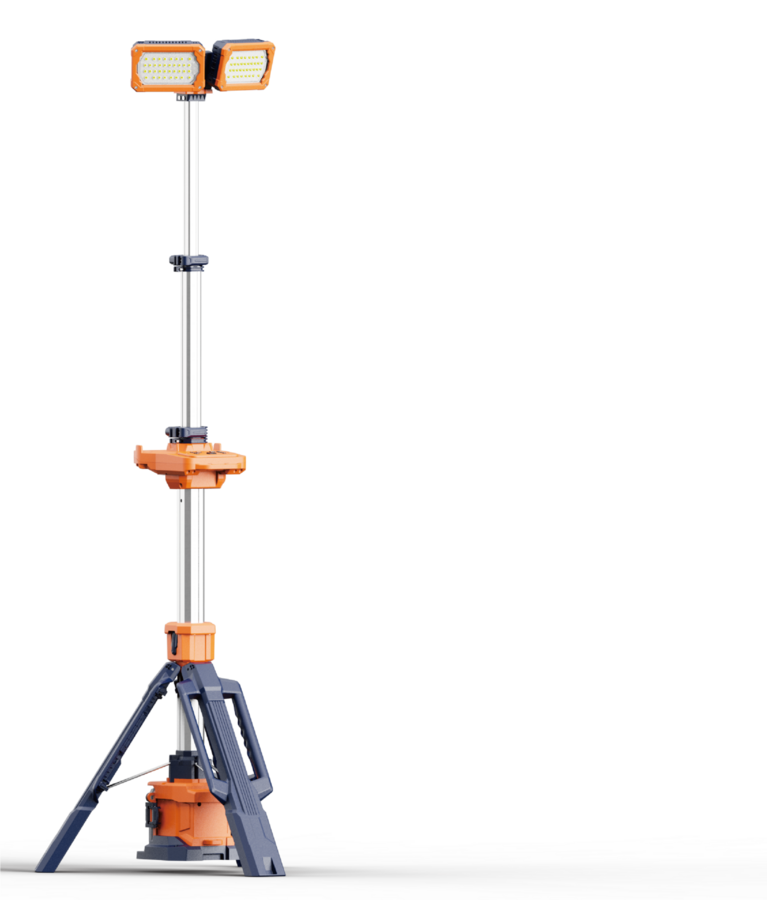 VOC-MOBLI-100 mobiele LED lichtmast Singlehead/Dualhead