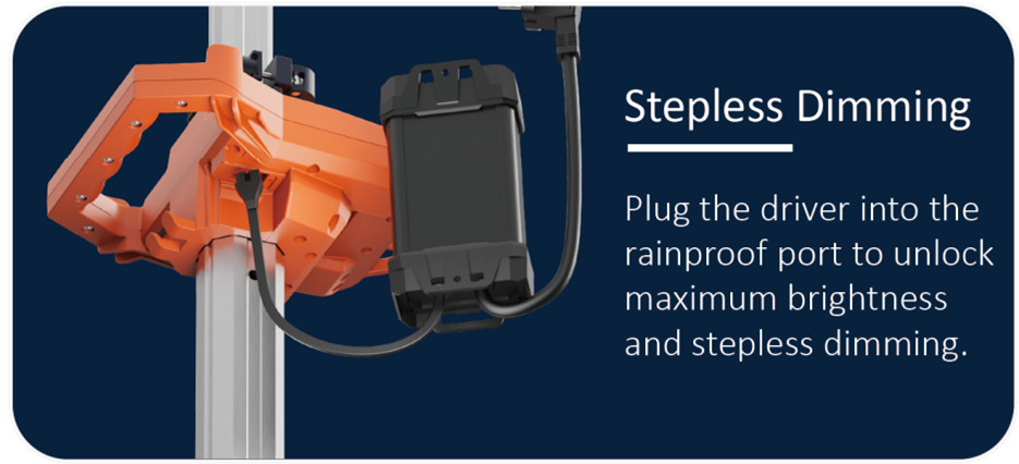 VOC-MOBLI-100 mobiele LED lichtmast Singlehead/Dualhead