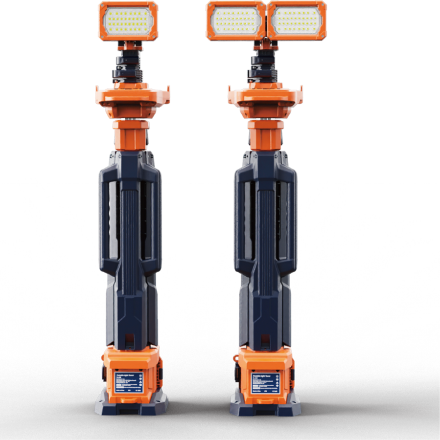 VOC-MOBLI-100 mobiele LED lichtmast Singlehead/Dualhead