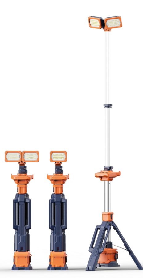VOC-MOBLI-100 mobiele LED lichtmast Singlehead/Dualhead