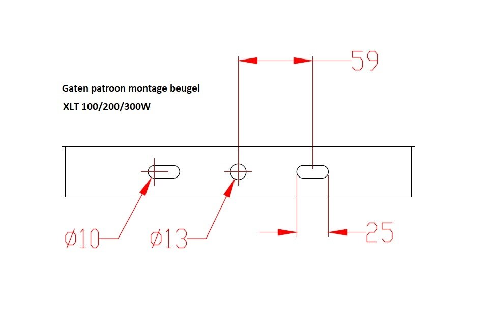 gatenpatroon beugel XLT 200W