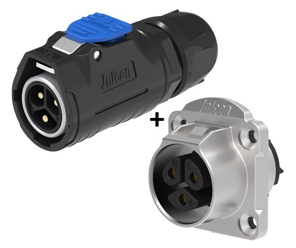 connector snelkoppeling IP67 waterdicht 3 aderige kabel 0,5mm2 tot 4,0 mm2 Buitendiameter kabel 5 tot 13 mm voor wandmontage