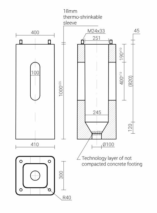 ROSA KARIN 6 meter 134W LED mast, hoge ronde bolder paal in 10 kleuren