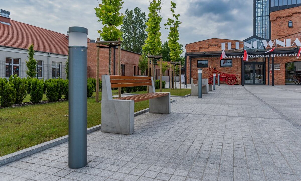 ROSA Karin 600 runde 575mm bollard mit LED-Beleuchtung f&uuml;r Garten | Parkhaus | Radweg