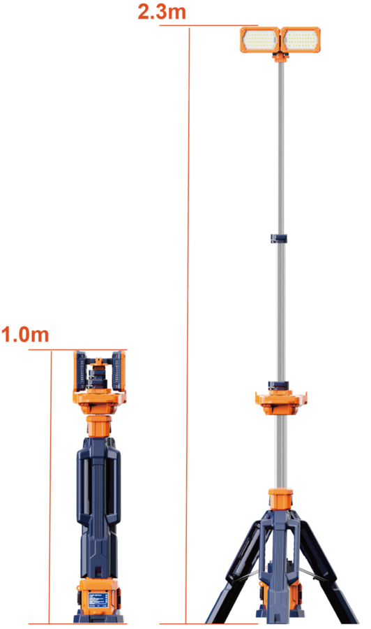 VOC-MOBLI-300 mobiele LED lichtmast