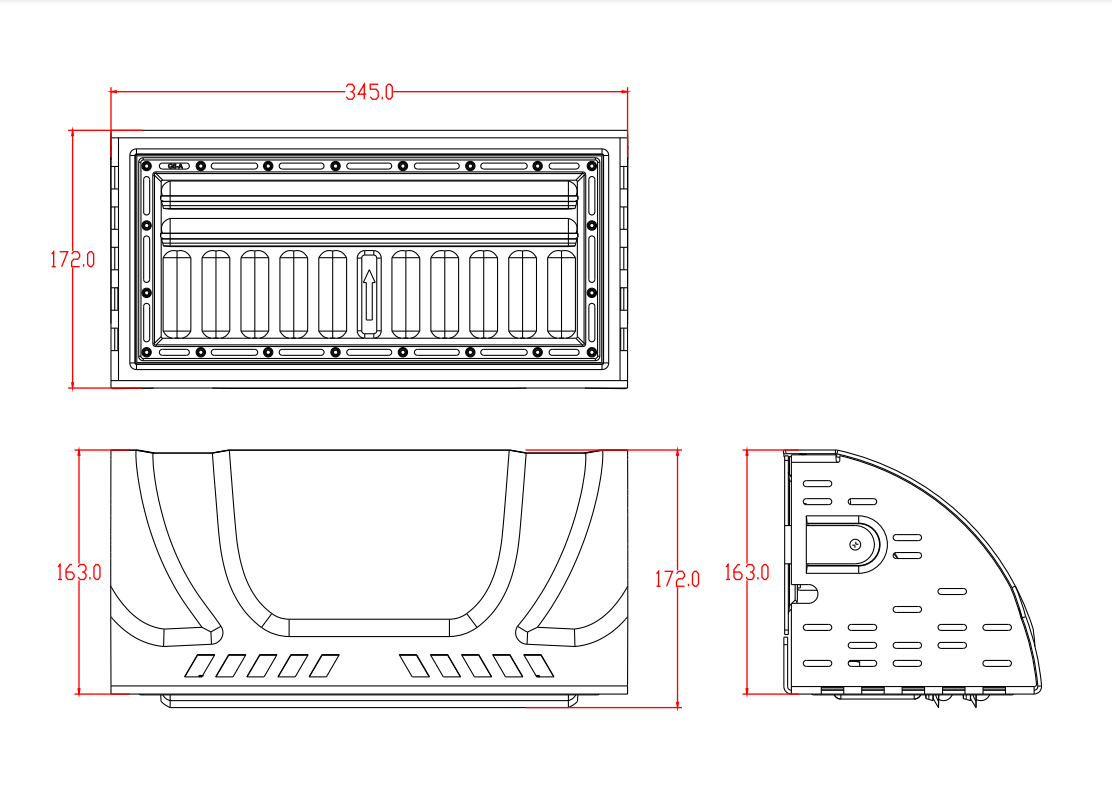 Gevel-Lux - Gevelverlichting - Product afmetingen