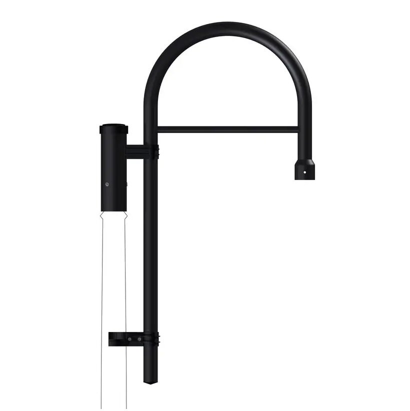 ROSA wt-14-1 Klassieke lantaarnpaal uithouder zwart 