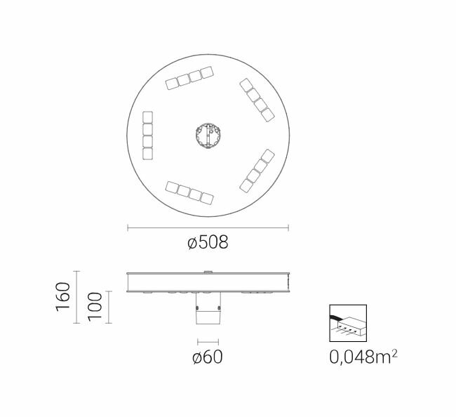 ROSA VEGA BETA LED tekening