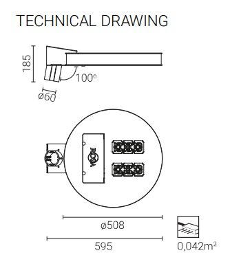 VEGA LED ALFA LED LANTAARNPAAL ARMATUUR