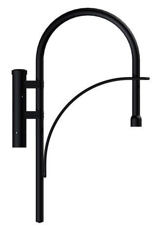 ROSA wt-11-1 Klassieke lantaarnpaal uithouder zwart 