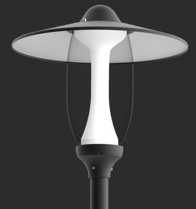 5 meter aluminium geanodiseerde lantaarnpaal lichtpaal lichtmast met armatuur