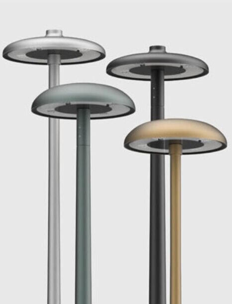 3 meter aluminium lantaarnpaal met voetplaat