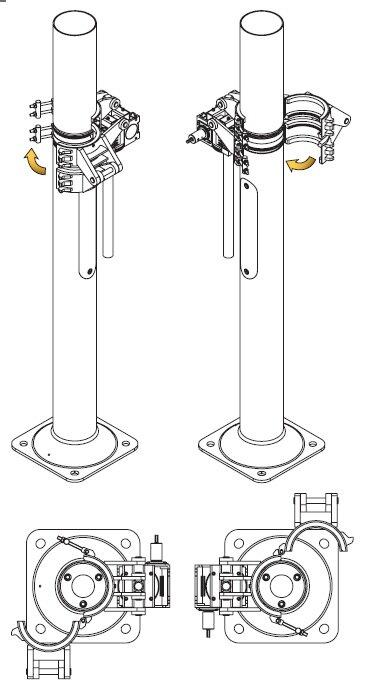 kantelmechanisme voor kantelmast