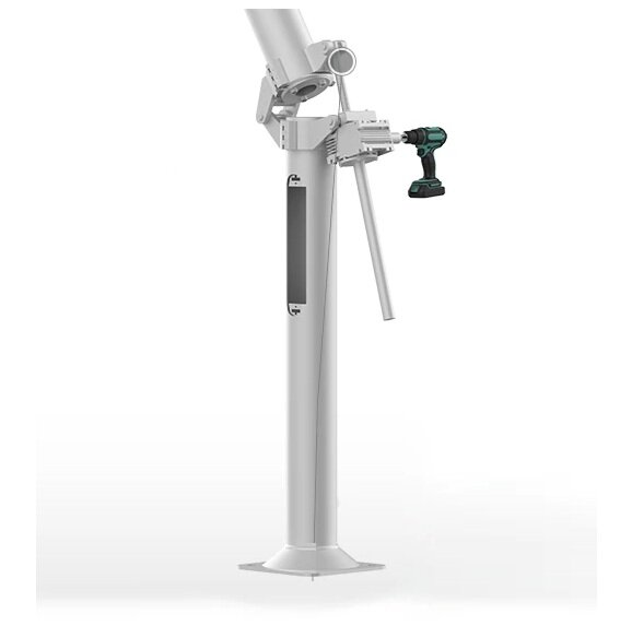 automatisch neerlaat en opricht systeem voor cameramasten