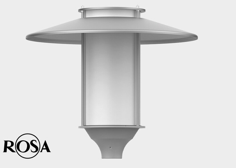 rosa elba inox moderne led parkeerplaats tuin en park verlichting