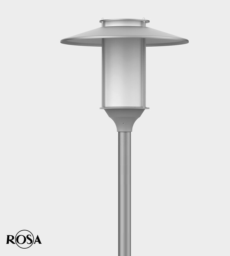 rosa elba inox moderne led parkeerplaats tuin en park verlichting