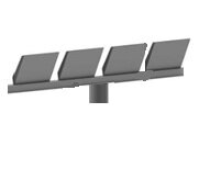 lichtmast uithouder voor 4 LED lampen 