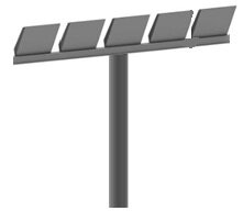 lichtmast uithouder voor 5 LED lampen 