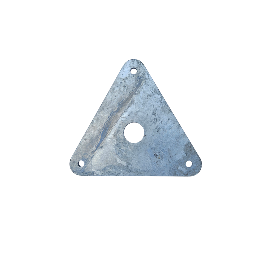 Wanduithouder van verzinkt staal geschikt voor gevelarmaturen