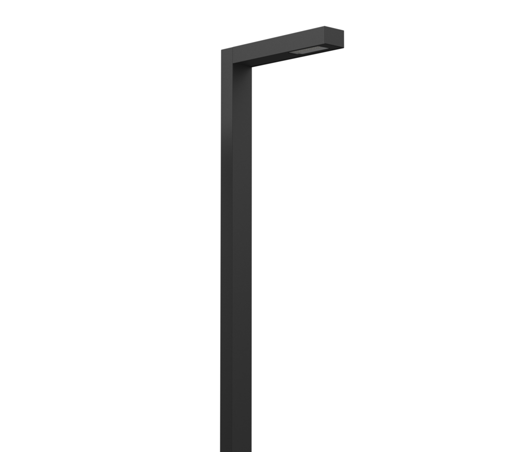 Complete LINE I LED lichtmastset met betonnen sokkel &ndash; vierkante lichtmast voor straat-, park- en terreinverlichting