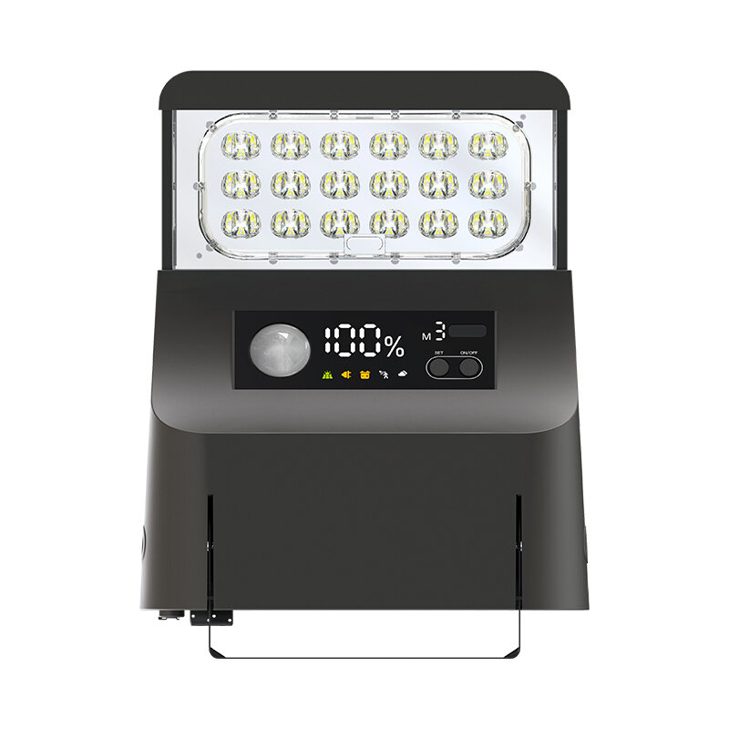 Solar straatverlichting met instelbare lichtkleuren 3000K warm en 5700K koud.