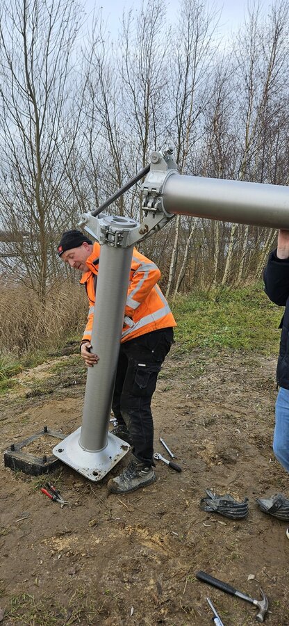 11,5 meter kantelmast cameramast