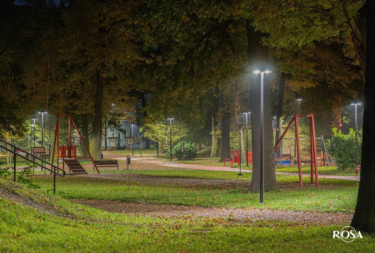 lantaarnpaal armatuur ROSA RING 2 LED 24W > 72W rond LED armatuur voor straat en parkverlichting 
