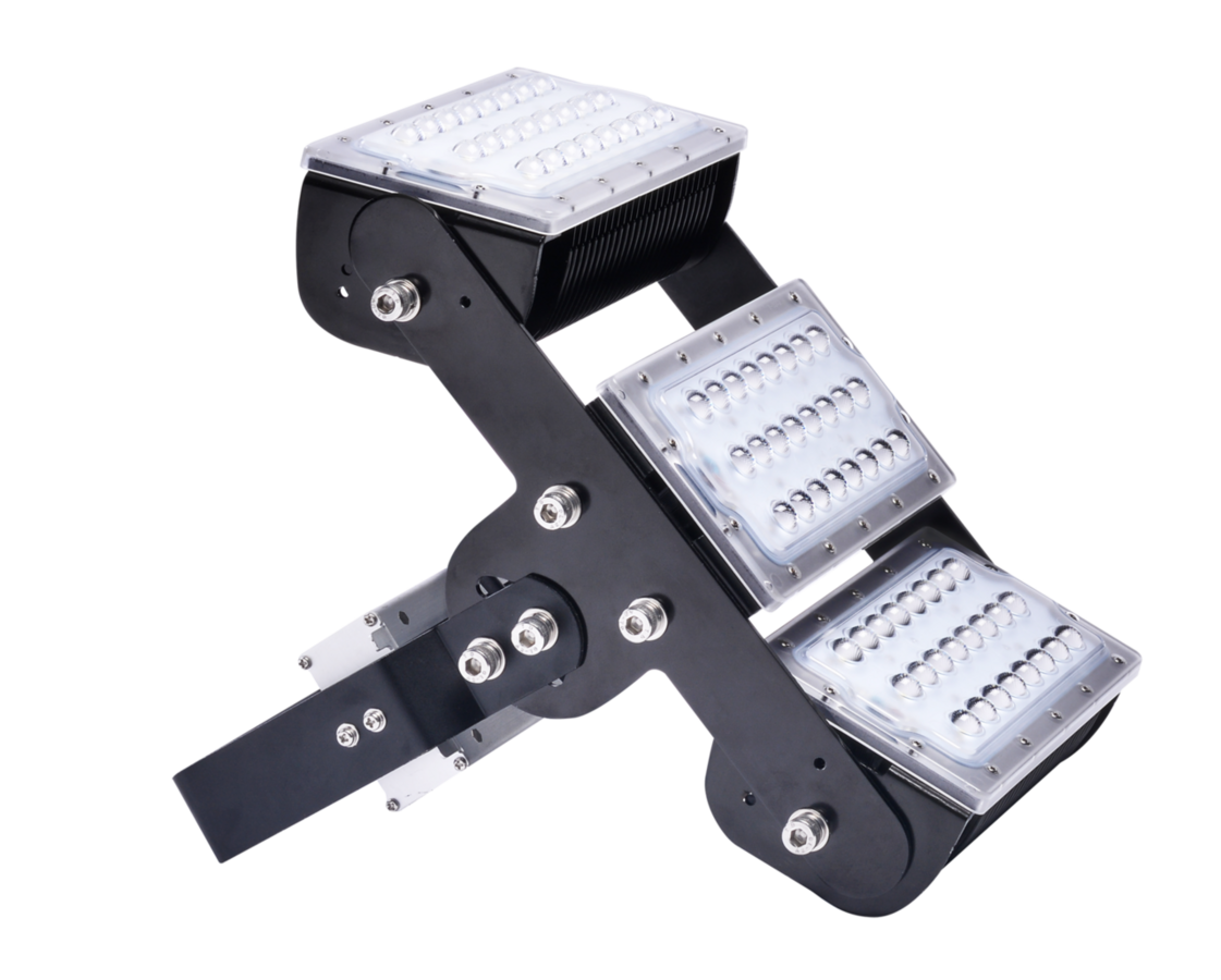 LED verlichting fietscross baan