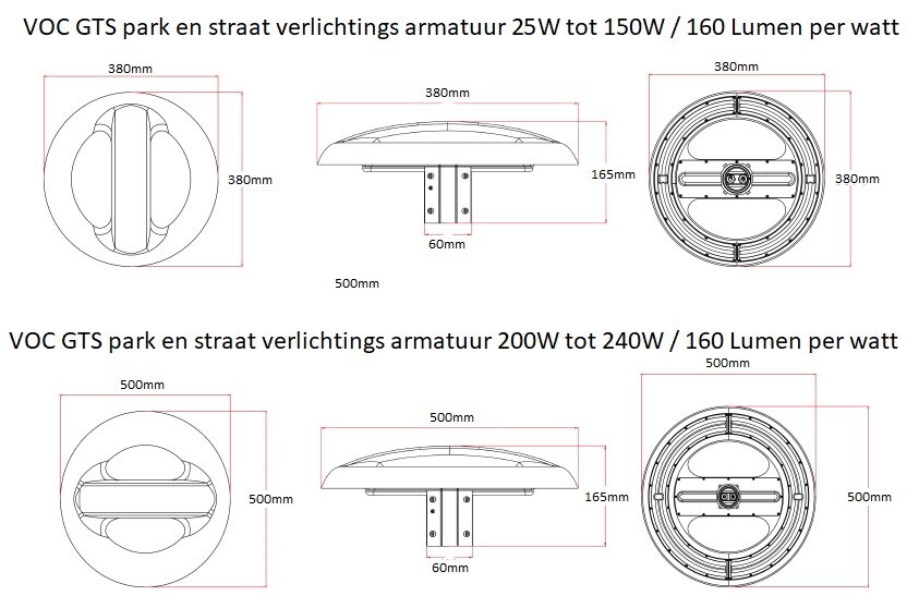 VOCGTS-ON-TOP- ronde lantaarnpaal lamp
