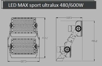 LED max sport 480W ULTRALUX 80.000 Lumen