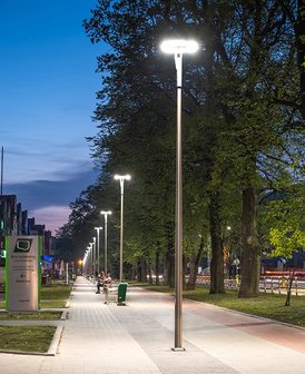 ROSA Corona 72W ON-TOP LED straatverlichting en parkeerplaats verlichting lichtmast