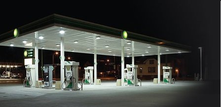 Vocare 80 watt LED inbouw schijnwerper voor luifels en tankstations texaco