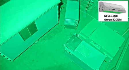Groene  LED gevel verlichting terrein en camera bewaking 50W GEVEL-LUX LED gevelverlichting met lichtsensor voor gevel overhead