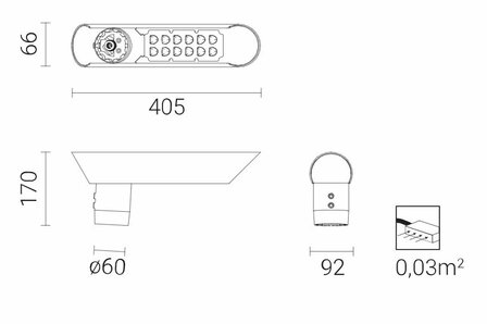 ROSA ISKRA_ALFA 36W LED lantaarnpaal armatuur 