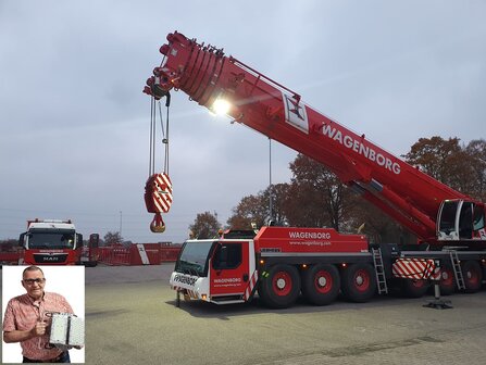 LED verlichting 24V op telekraan Liebherr