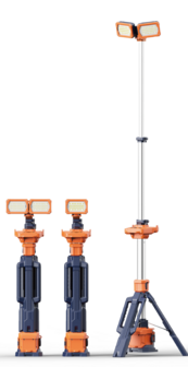 VOC-MOBLI-100 mobiele LED lichtmast Singlehead/Dualhead