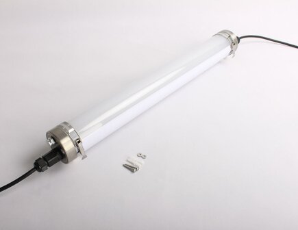 LED-Leiste, 150 cm, PMMA/Edelstahl, IP69K, extrem robust, wasserdicht, 45 W, 7000 Lumen
