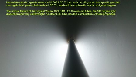 LED TL buis 120 cm 18 watt EC-Power X-CLEAR lichthoek
