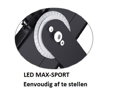 LED MAX sportveld armatuur afstelling