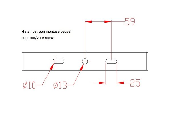 gatenpatroon beugel XLT 200W