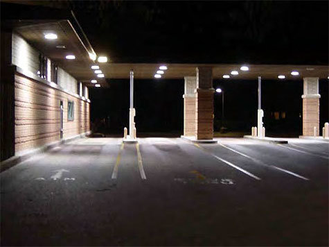 Vocare 40 watt LED inbouw schijnwerper voor luifels en tankstations shell
