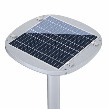 ACTION : LED solar lamppost luminaire + solar panel + remote control 4cel-maxilux 20W / 2400 Lumen 