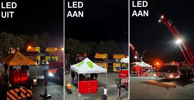 LED verlichting 24V op telekraan Liebherr